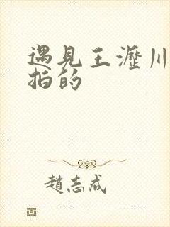 遇见王沥川那年拍的