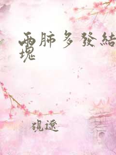 两肺多发结节团块