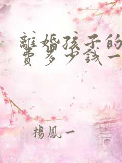 离婚孩子的抚养费多少钱一个月