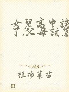 女儿高中谈恋爱了,父母该怎么办?