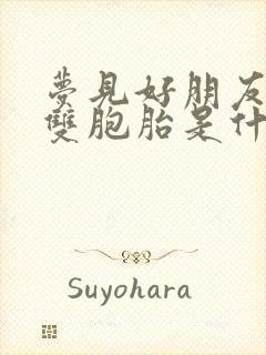 梦见好朋友生了双胞胎是什么意思