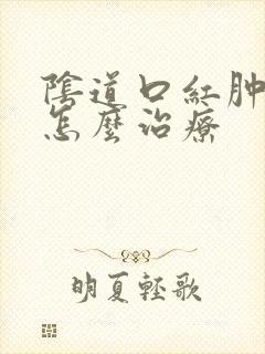 阴道口红肿瘙痒怎么治疗