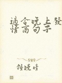 适合晚上发的高情商句子