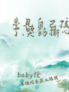 梦见自己孩子丢了,哭的撕心裂肺