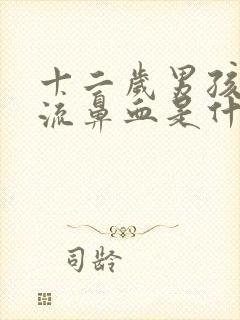 十二岁男孩晚上流鼻血是什么原因