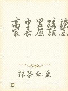 高中男孩谈恋爱家长应该怎么开导