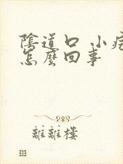 阴道口 小疙瘩怎么回事