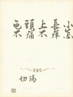 龟头上长小红斑不痛不痒怎么回事