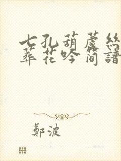 七孔葫芦丝f调葬花吟简谱