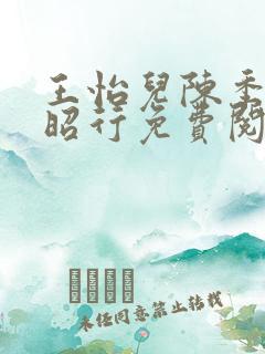 王怡儿陈季安陈昭行免费阅读