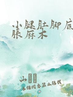 小腿肚脚底板酸胀麻木