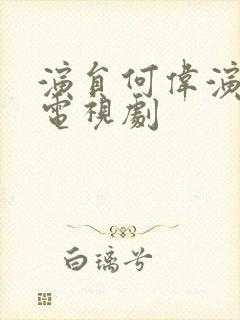 演员何伟演过的电视剧