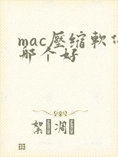 mac压缩软件哪个好