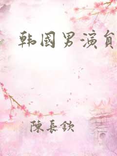 韩国男演员郑敏