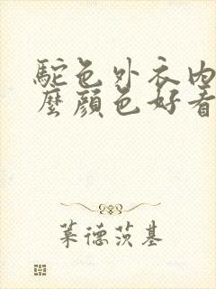 驼色外衣内搭什么颜色好看