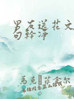 男友送花文案短句干净