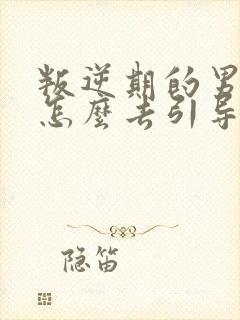 叛逆期的男孩子怎么去引导