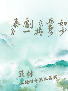 泰剧《爱如永昼》一共多少集