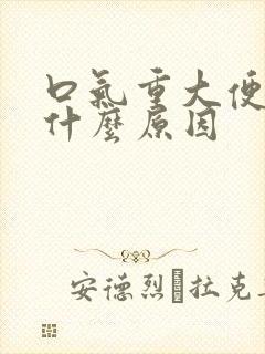 口气重大便臭是什么原因