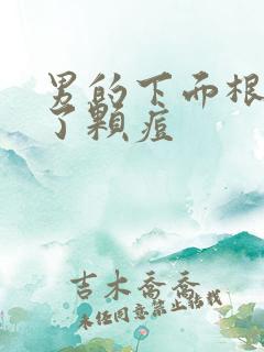 男的下面根部长了颗痘