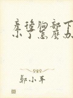 产后胸部下垂变小了怎么办