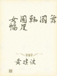 女团韩国舞蹈大幅度