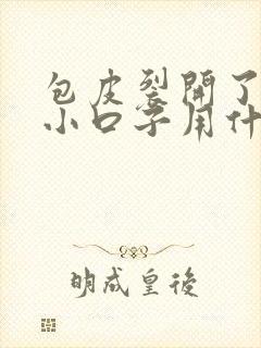 包皮裂开了几道小口子用什么药