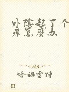 外阴起了个疙瘩痒怎么办