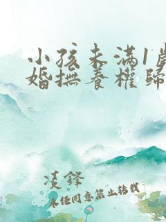 小孩未满1岁离婚抚养权归谁