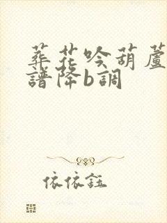 葬花吟葫芦丝简谱降b调