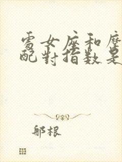 处女座和摩羯座配对指数是多少