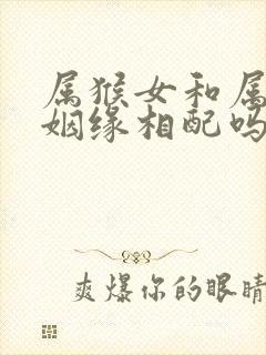 属猴女和属马男姻缘相配吗