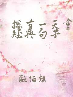 总有一天会成功经典句子