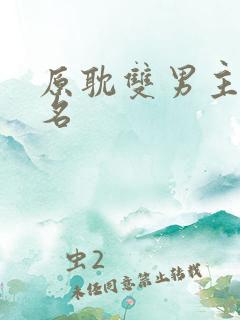 原耽双男主cp名