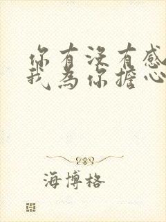 你有没有感觉到我为你担心歌词是什么意思