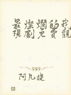 最灿烂的我们电视剧免费观看全集