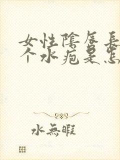 女性阴唇长了两个水疱是怎么回事