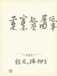 子宫肌层低回声是怎么回事