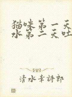 猫咪第一天吐黄水第二天吐白沫