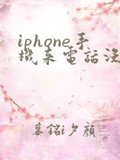 iphone手机来电话没有声音怎么回事