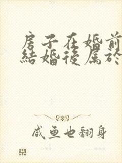 房子在婚前买的结婚后属于共同财产吗