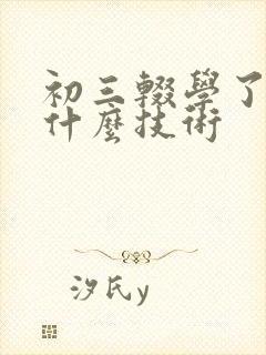 初三辍学了能学什么技术