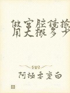 做宫腔镜检查费用大概多少钱