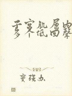 子宫肌层内可见多个低回声