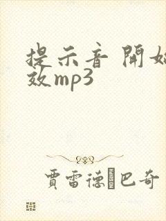 提示音 开始音效mp3