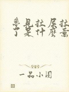 梦见拉屎拉屋里了是什么意思