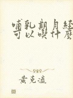 哺乳期月经不调可以吃什么药