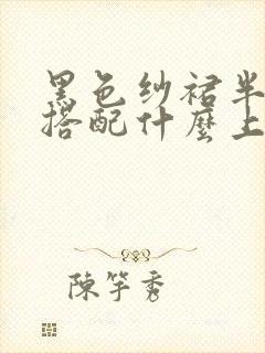 黑色纱裙半身裙搭配什么上衣好看