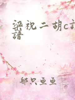 梁祝二胡c调简谱