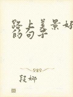 路上美景好心情的句子